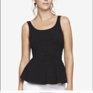 Black Peplum Top